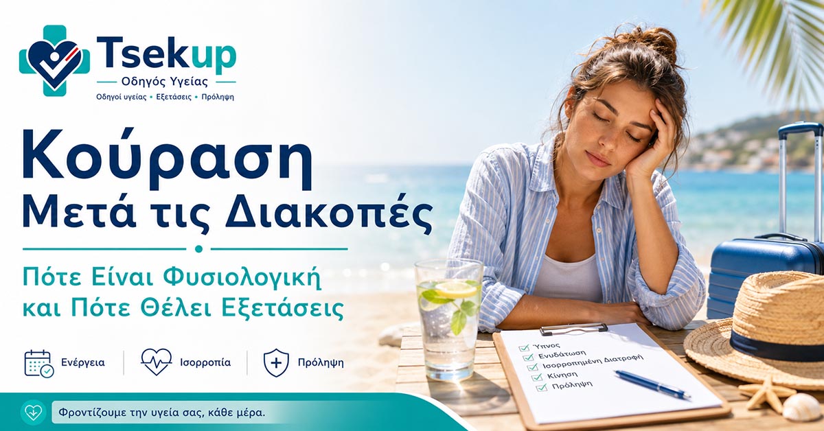 Κούραση Μετά τις Διακοπές: Πότε Θέλει Εξετάσεις;